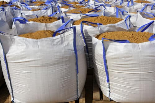 Bulk bags of aggregates