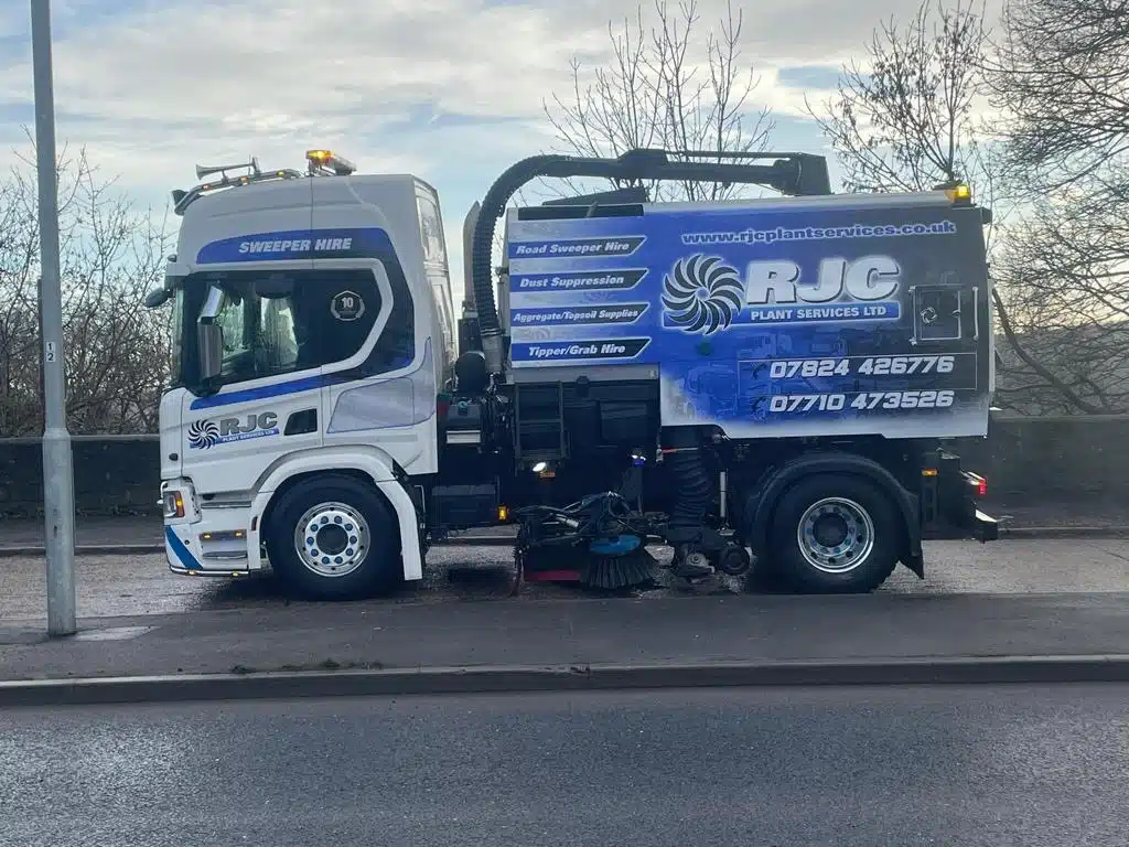 RJC branded road sweeper